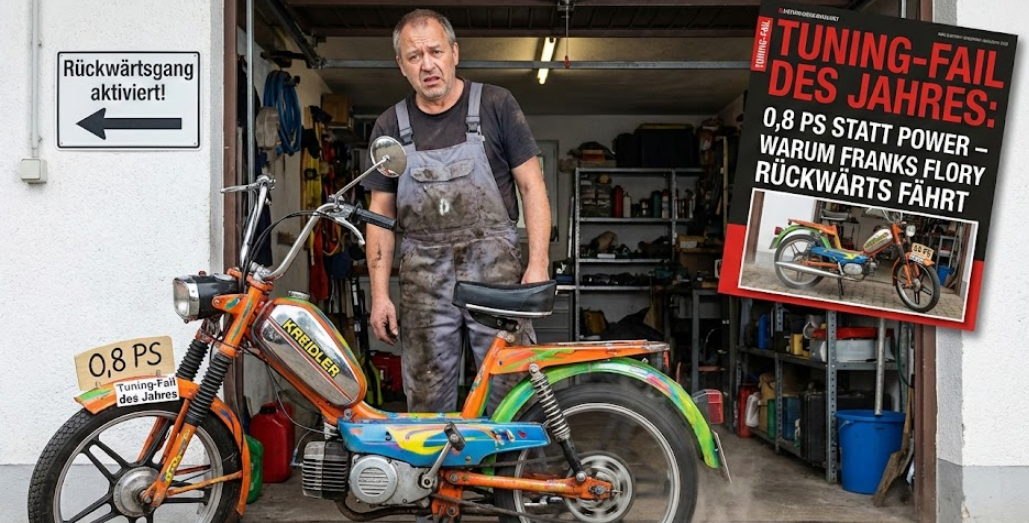 Tuning-Fail des Jahres: 0,8 PS statt Power – Warum Franks Flory rückwärts fährt